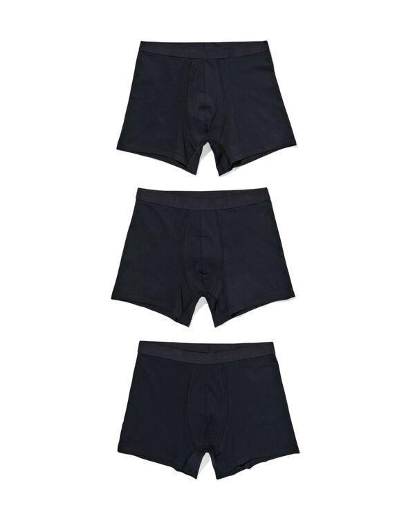 boxer homme - 3 pi&egrave;ces noir noir - 19145040BLACK - HEMA