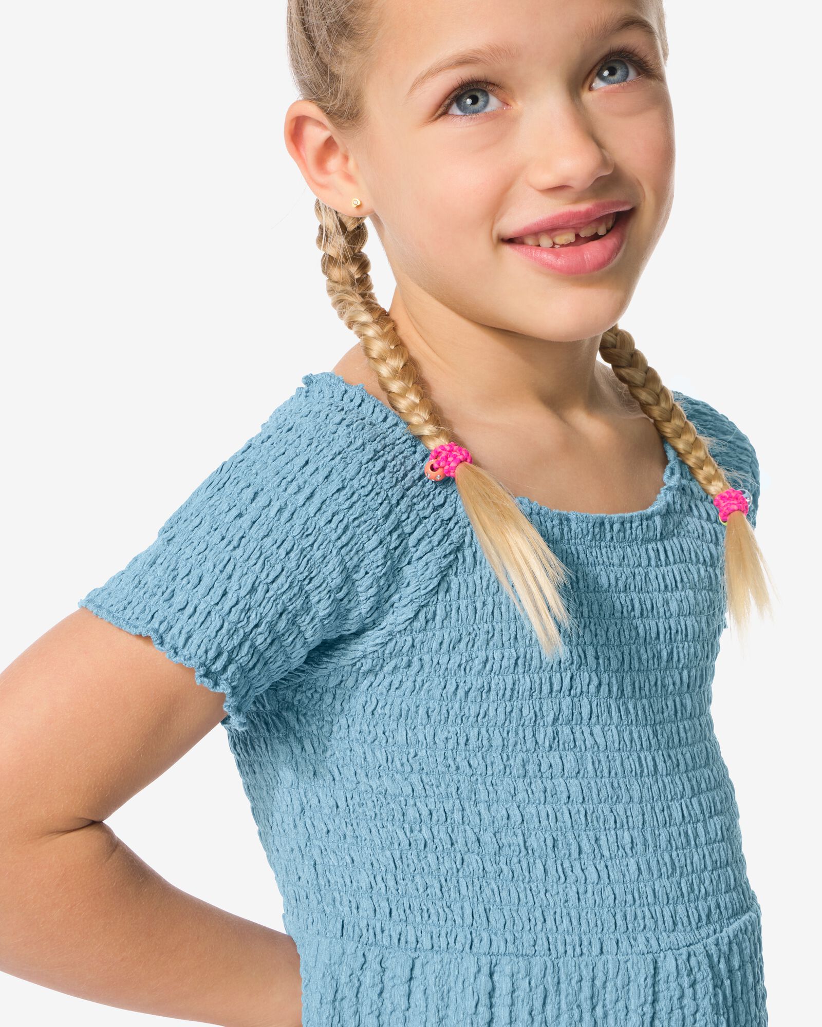 kinderjumpsuit blauw blauw - 30861900BLUE - HEMA