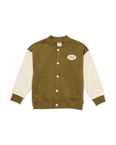 cardigan enfant baseball vert vert - 30710807GREEN - HEMA