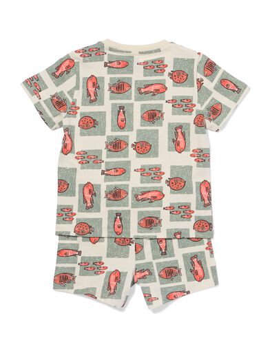 kindershortama vissen gebroken wit gebroken wit - 23001560OFFWHITE - HEMA