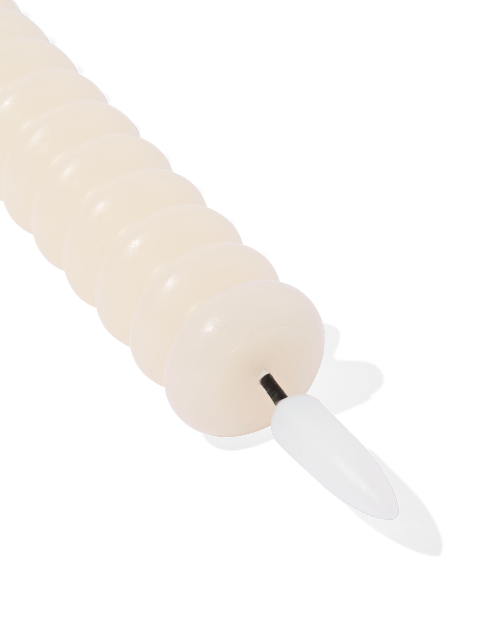 LED-Kerze, &Oslash; 2,5 x 29 cm, gerippt, Elfenbein - 13550108 - HEMA