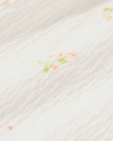 babytuniek bloemen gebroken wit gebroken wit - 33043650OFFWHITE - HEMA
