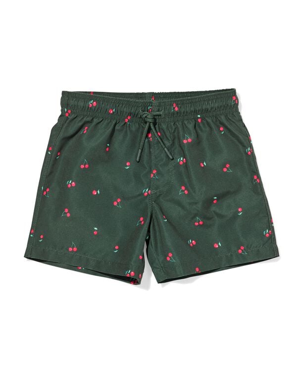 Kinderbadehose mit Kirschen dunkelgr&uuml;n dunkelgr&uuml;n - 22260620DARKGREEN - HEMA