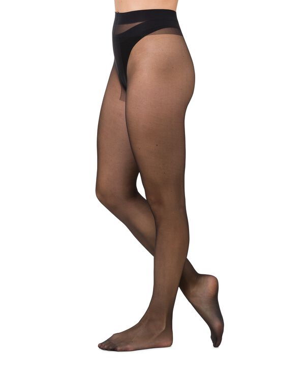 Strumpfhose, Invisible, gl&auml;nzend, 20 Denier schwarz schwarz - 1000020848 - HEMA