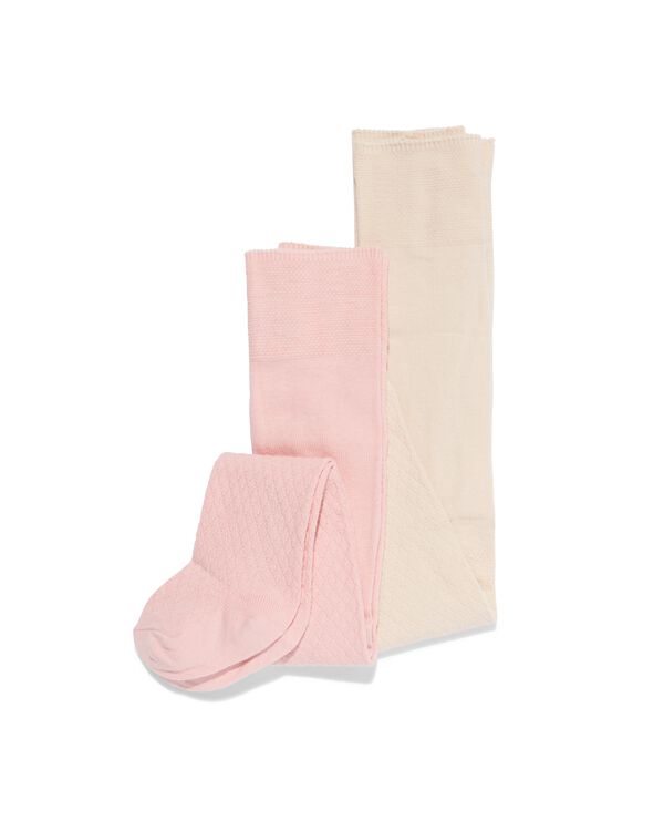 babymaillots structuur - 2 stuks oudroze oudroze - 4700715OLDPINK - HEMA