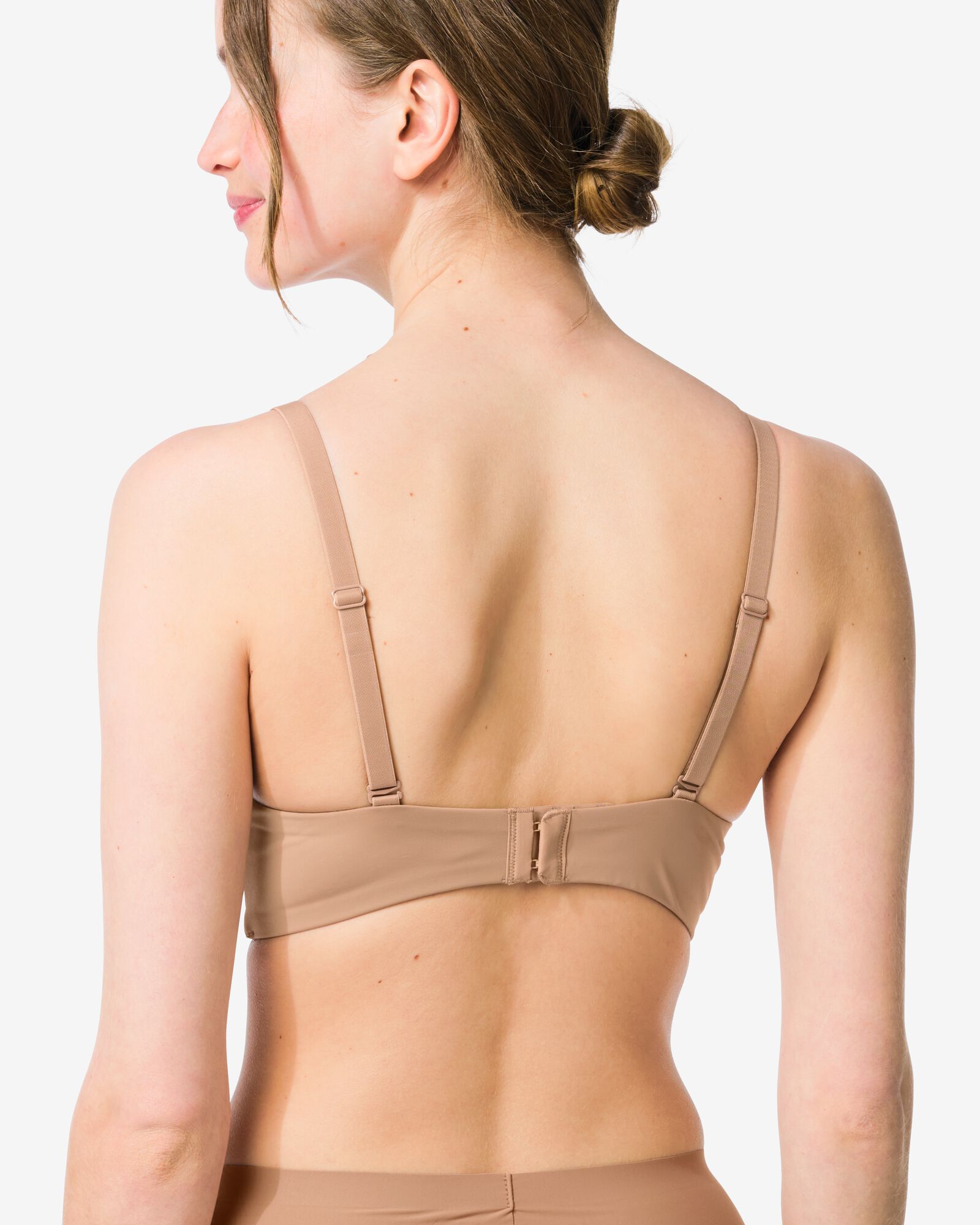 voorgevormde bh zonder beugel lichtbruin lichtbruin - 21806670LIGHTBROWN - HEMA
