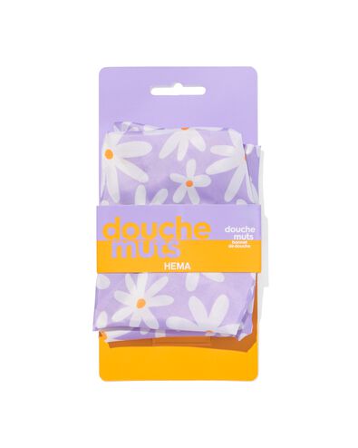 bonnet de douche lilas &agrave; fleurs - 11880069 - HEMA