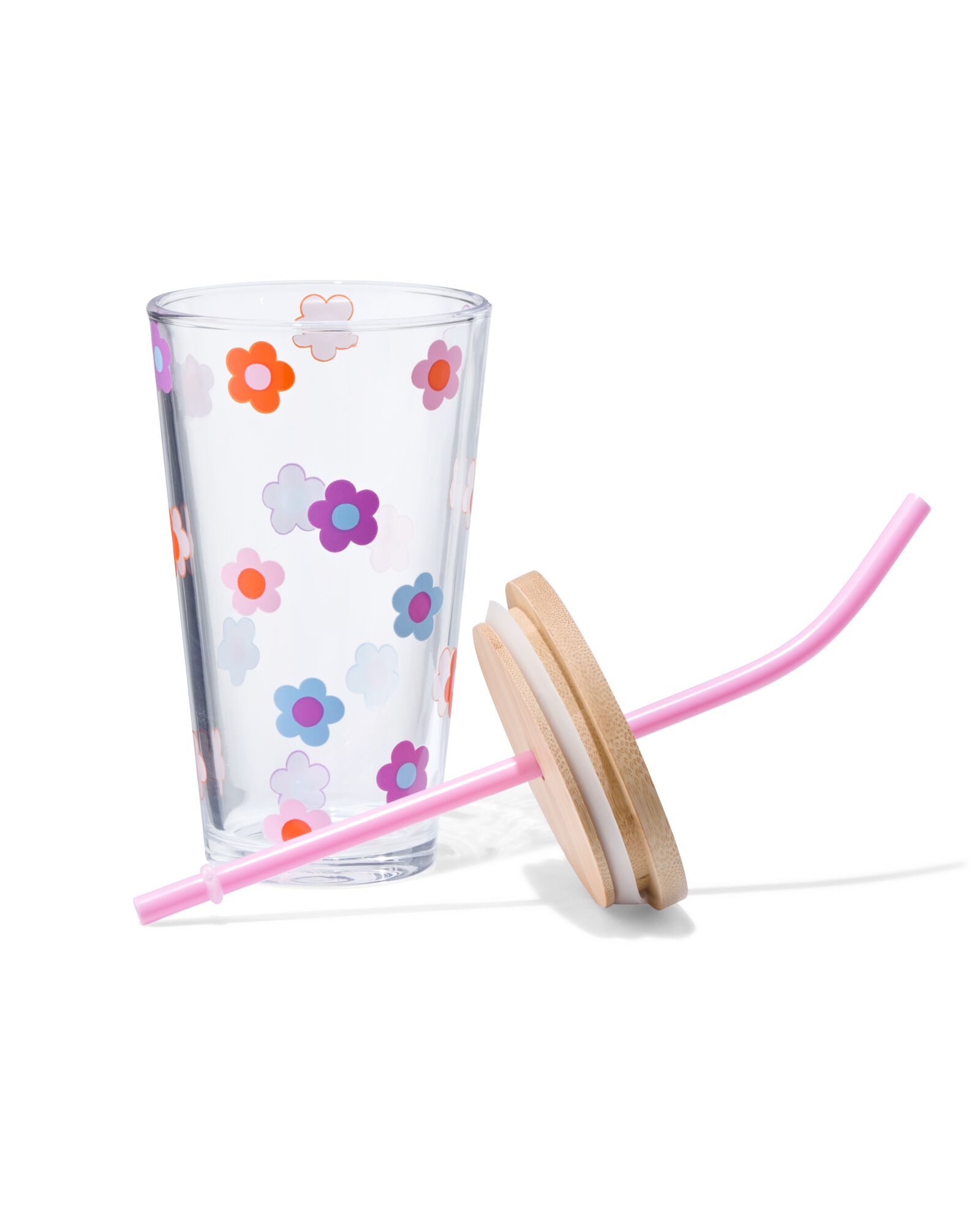 gobelet 410 ml bambou fleur - 61130103 - HEMA