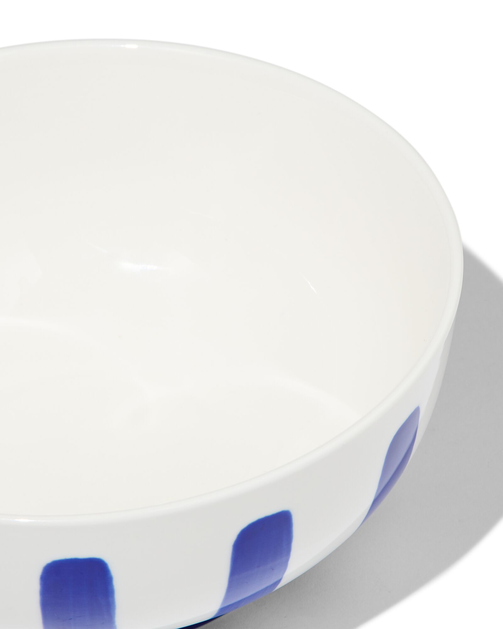 schaaltje &Oslash;15cm Tafelgenoten new bone wit met blauw - 9650021 - HEMA