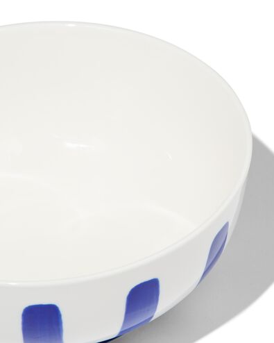 schaaltje &Oslash;15cm Tafelgenoten new bone wit met blauw - 9650021 - HEMA