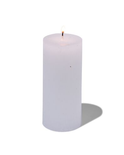 bougie rustique &Oslash;5x11cm blanc blanc 5 x 11 - 13503409 - HEMA