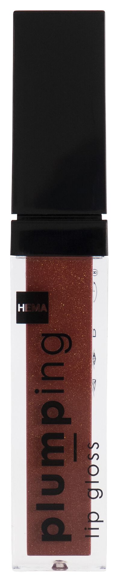 plumping lipgloss donkerrood - 11230254 - HEMA