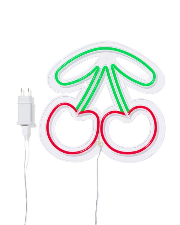 neon led-lamp 29x30cm kersen  - 61104542 - HEMA