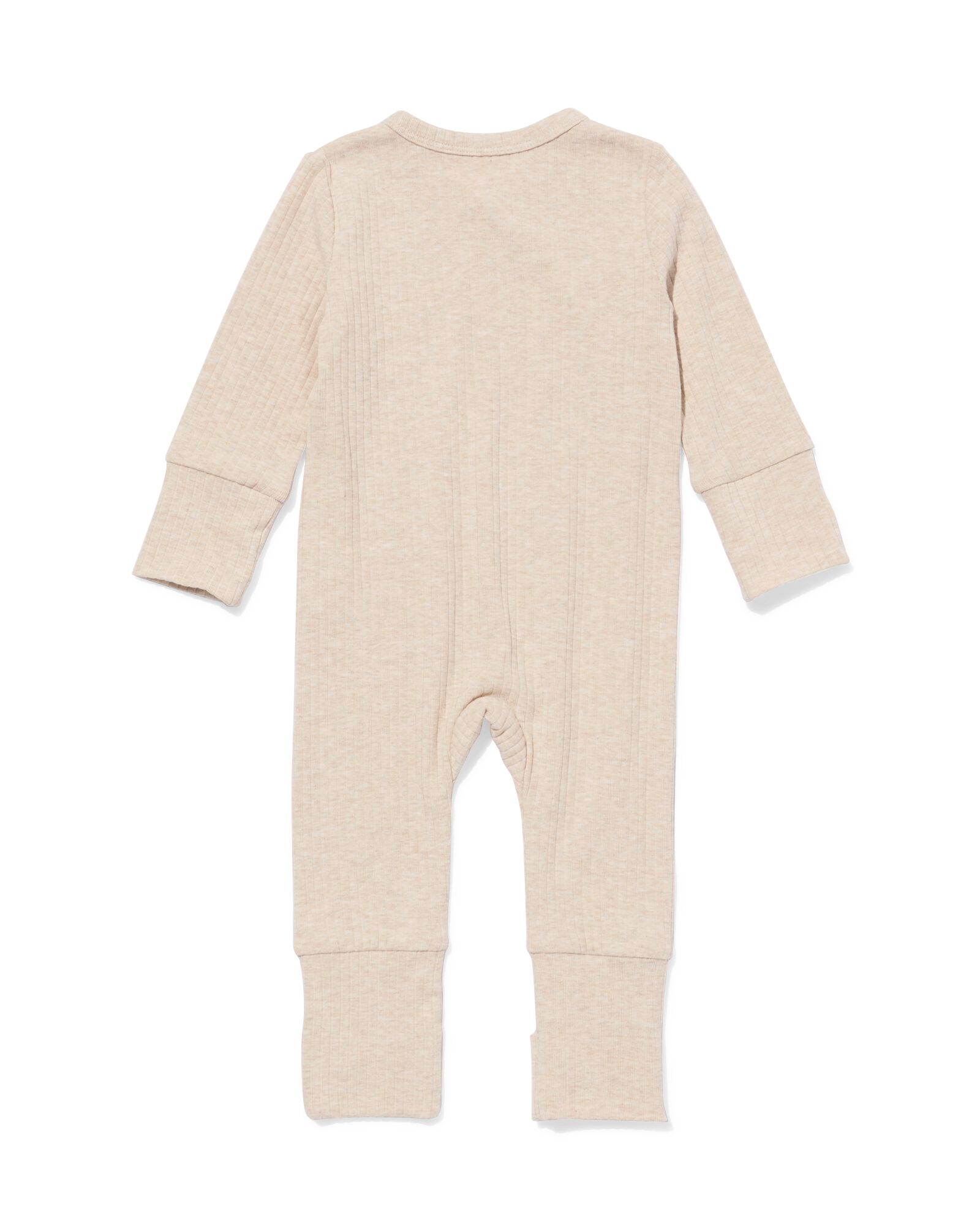 Newborn-Strampler zum Mitwachsen, LENZING&trade; ECOVERO&trade;, gerippt  sandfarben sandfarben - 33430820SAND - HEMA