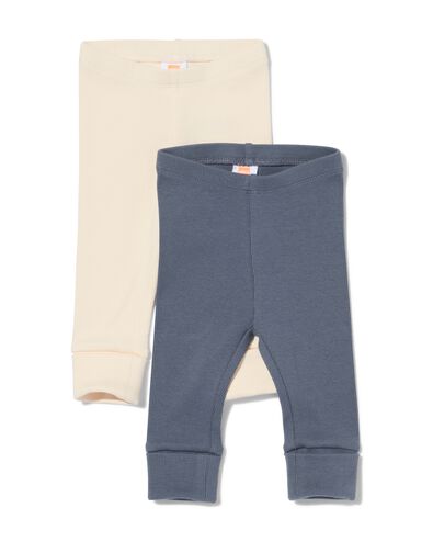 Babyleggings mit Rippenstruktur &ndash; 2 St&uuml;ck ecru - 33085060ECRU - HEMA