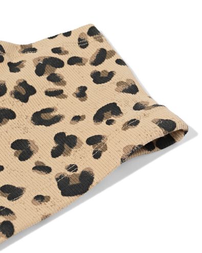 Kinder-Boxershorts gerippt, Leopard – 3 Stück braun braun - 19330370BROWN - HEMA
