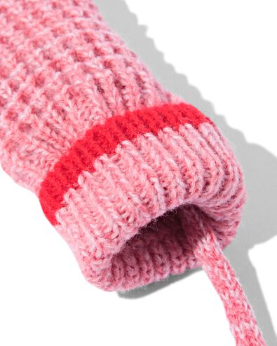 moufles pour b&eacute;b&eacute; avec cordon rose - 33270210PINK - HEMA