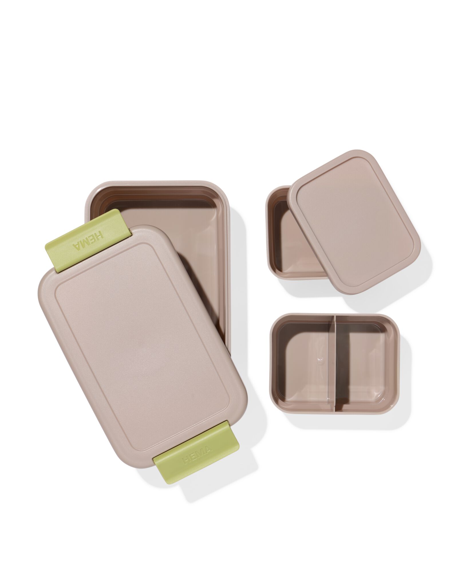 lunchbox modulair klein grijs - 80650289 - HEMA