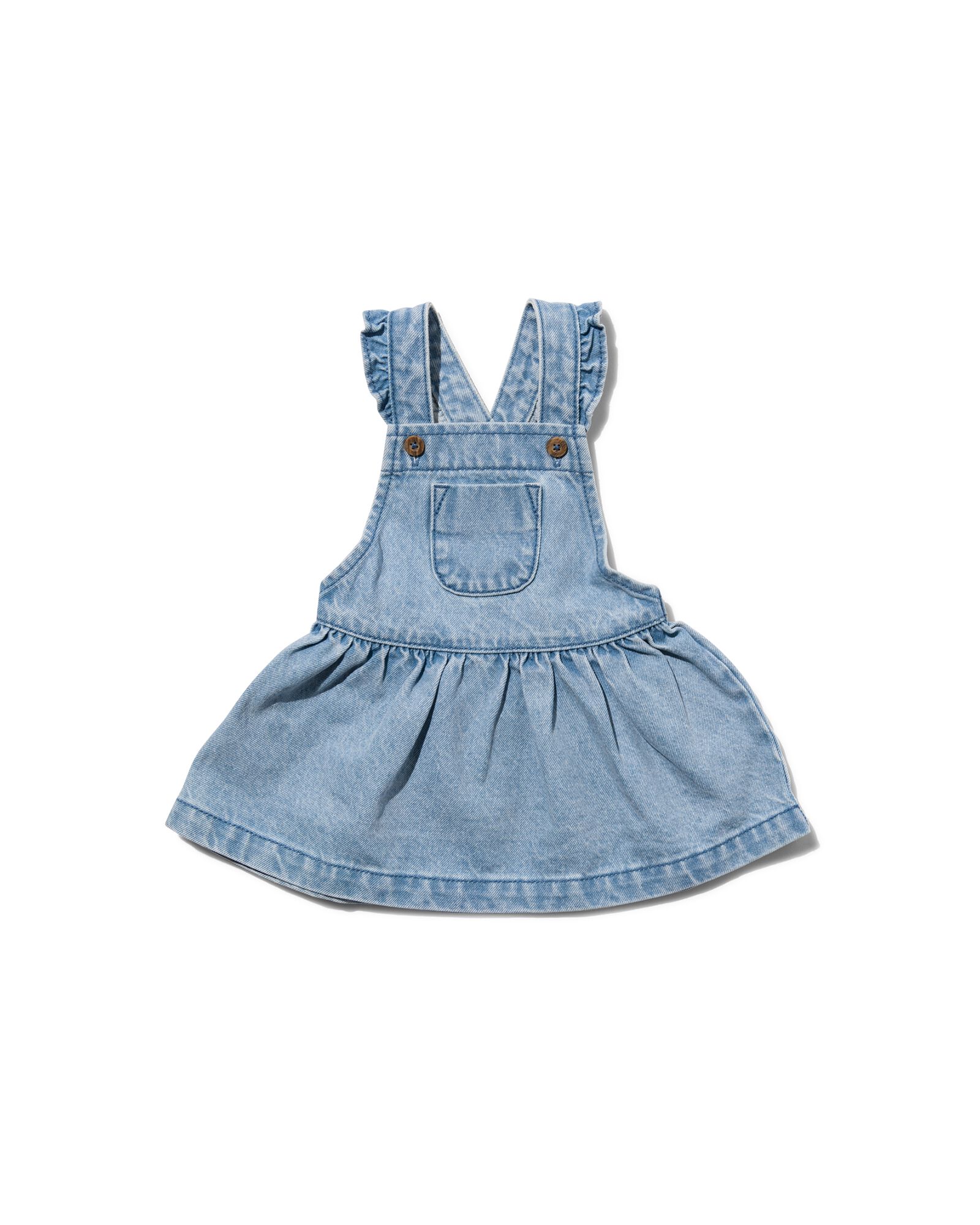 robe salopette bébé denim bleu 92 - 33043136 - HEMA