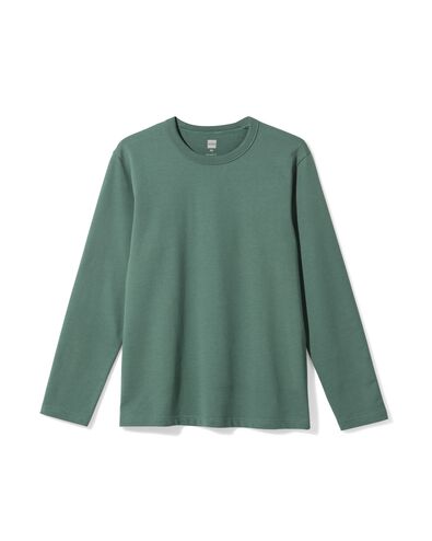 heren T-shirt relaxed fit middengroen middengroen - 2101930MIDGREEN - HEMA
