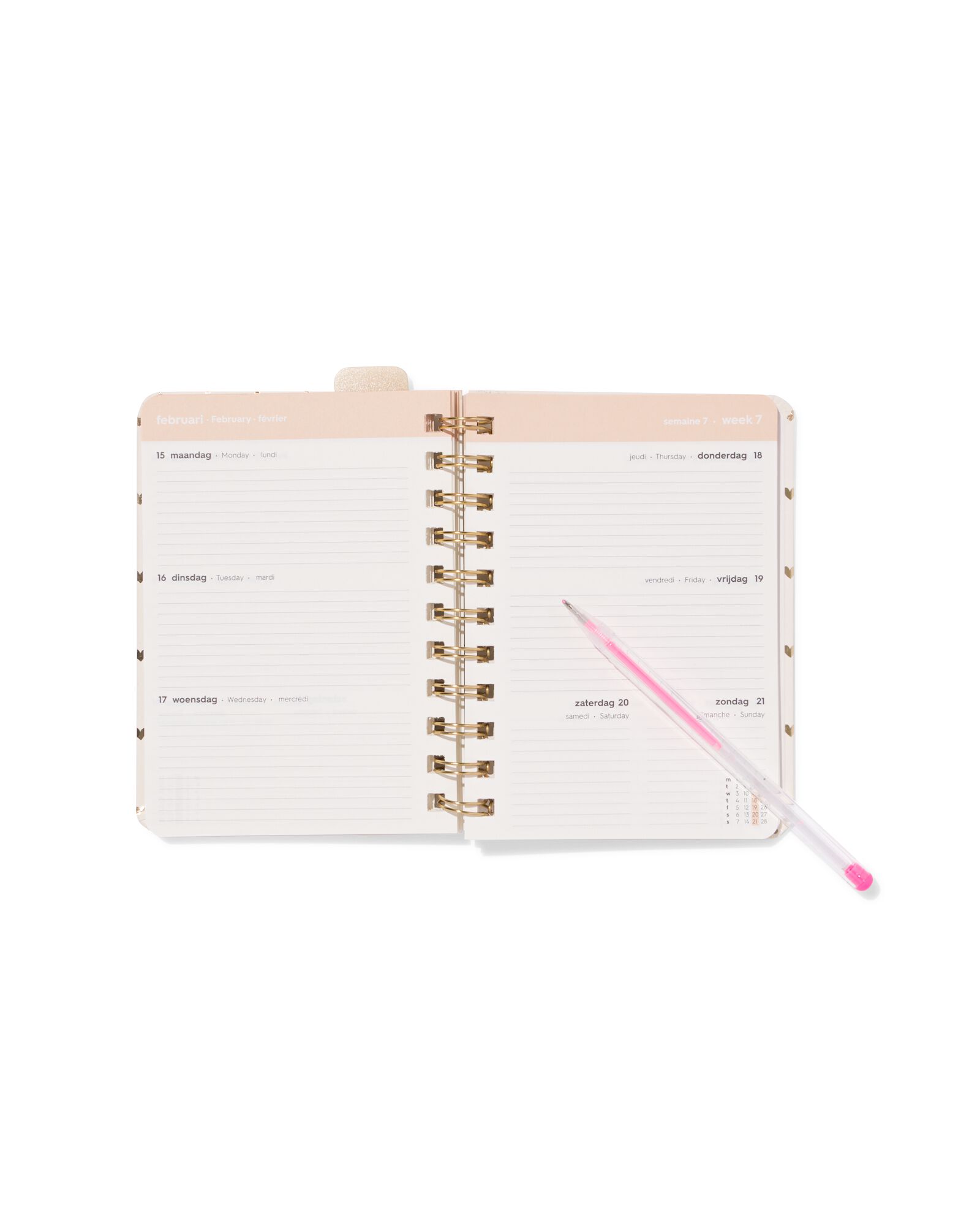 agenda scolaire 2026-2027 A6 petits c&oelig;urs - 14505649 - HEMA
