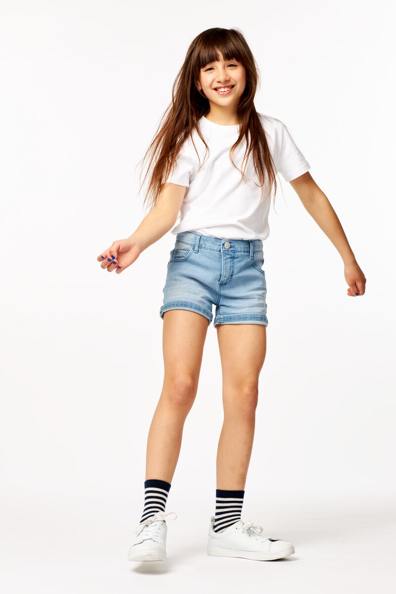 Kinder-Jeansshorts jeansfarben 122/128 - 30850650 - HEMA