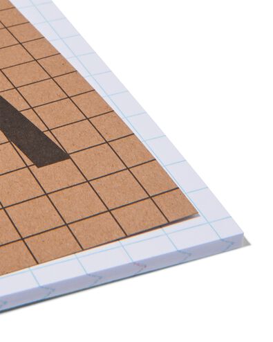 3 cahiers A5 &agrave; carreaux 10 mm - 14170059 - HEMA