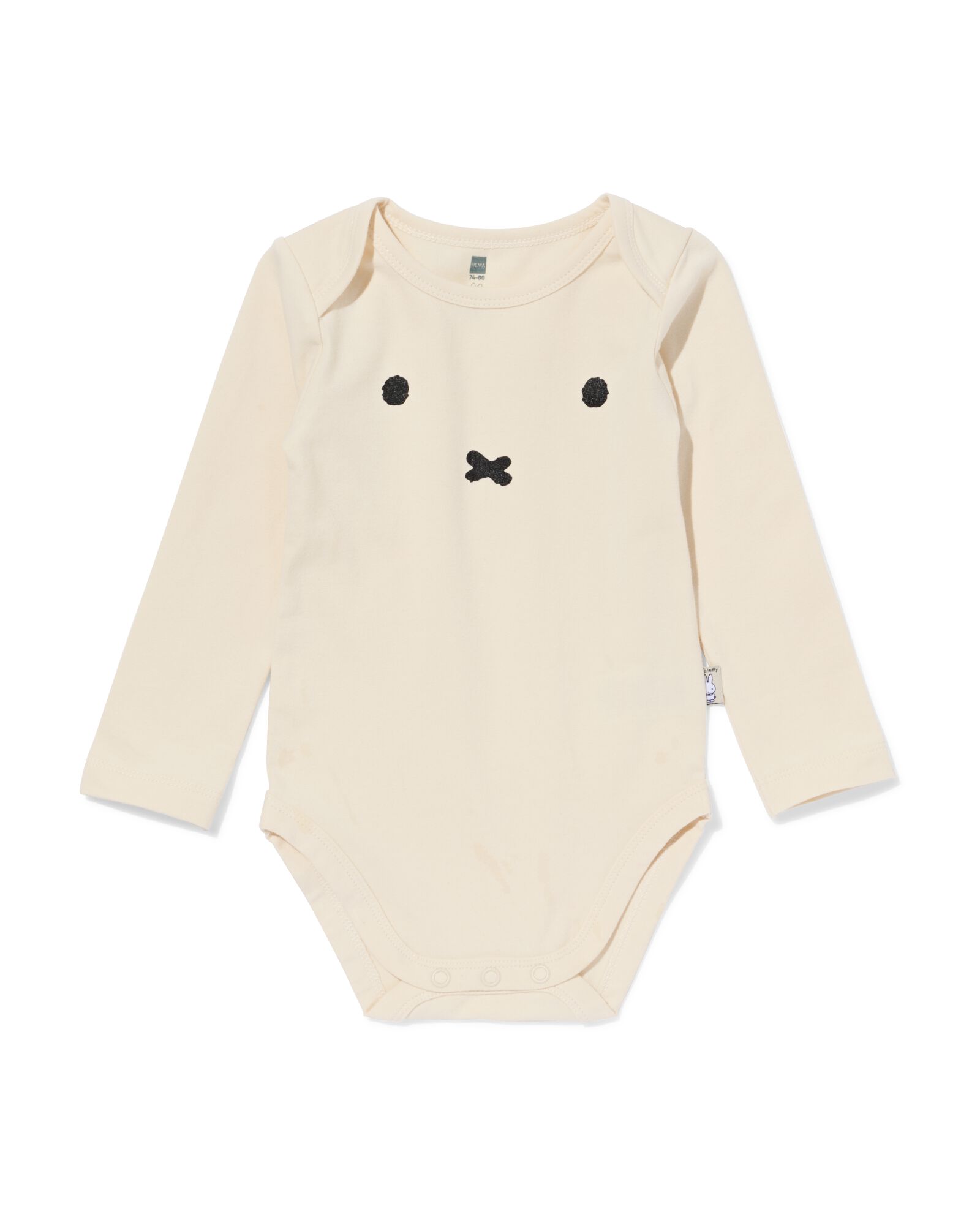 body Miffy en coton extensible blanc cass&eacute; blanc cass&eacute; - 33364750OFFWHITE - HEMA