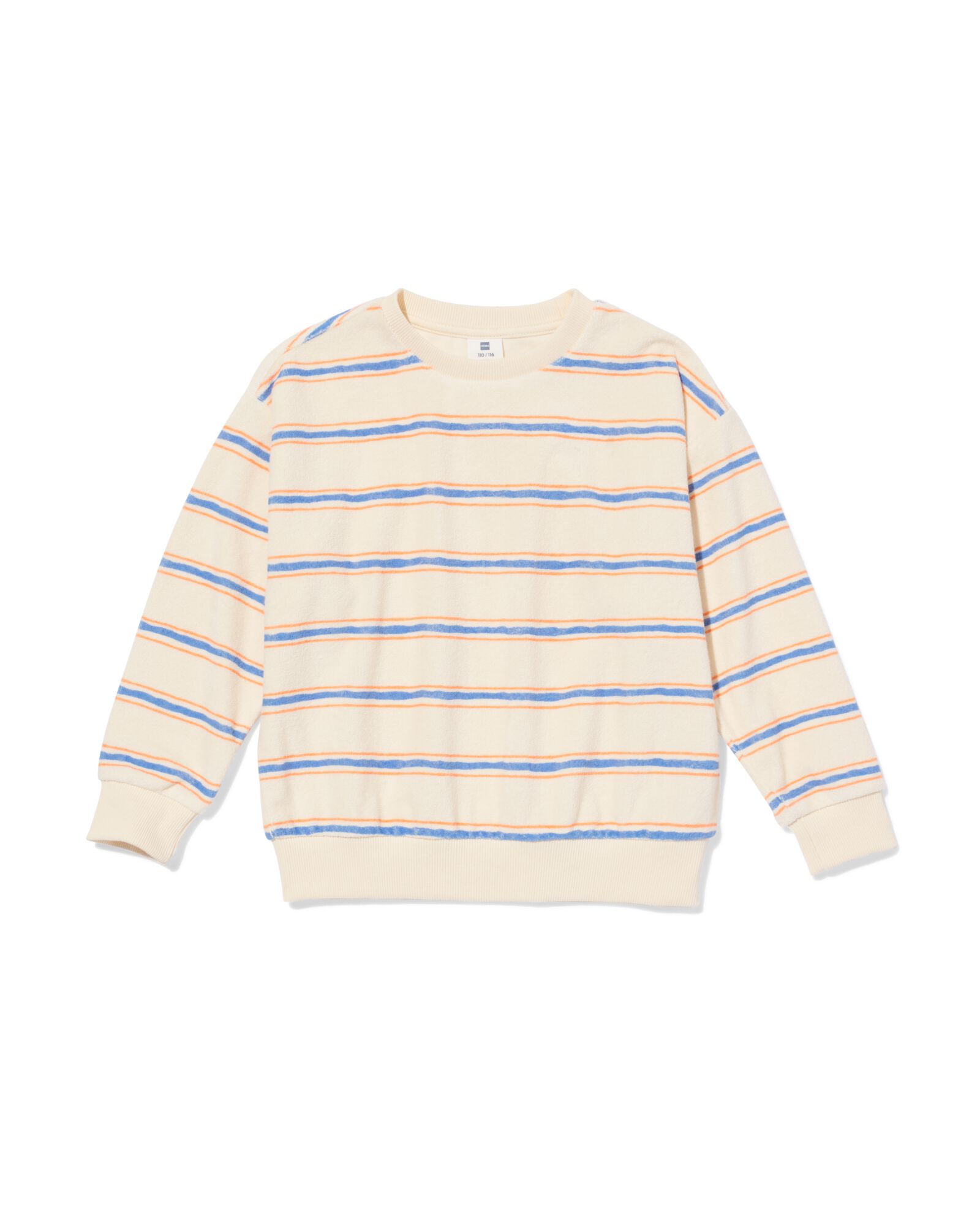 pull enfant tricot&eacute; rayures coupe classique &eacute;cru &eacute;cru - 30716701ECRU - HEMA