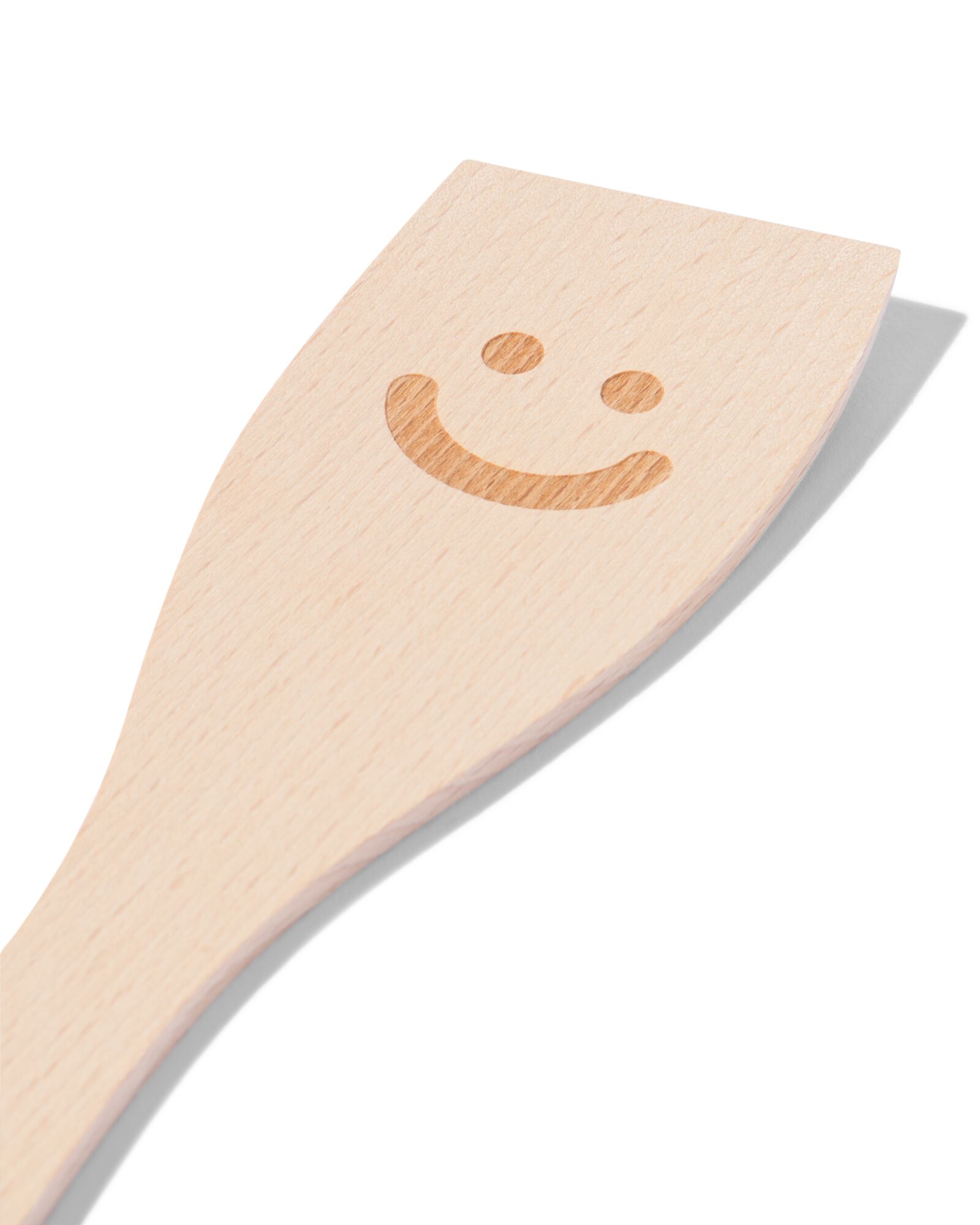 spatule en bois visage - 80840022 - HEMA