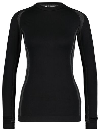t-shirt thermique adulte noir - 1000001159 - HEMA