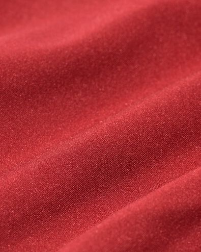 damesstring micro lasercut met kant donkerrood - 19661504DARKRED - HEMA
