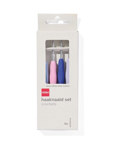 4er-Pack H&auml;kelnadeln, 2 + 2.5 + 3 + 3.5 - 60760062 - HEMA