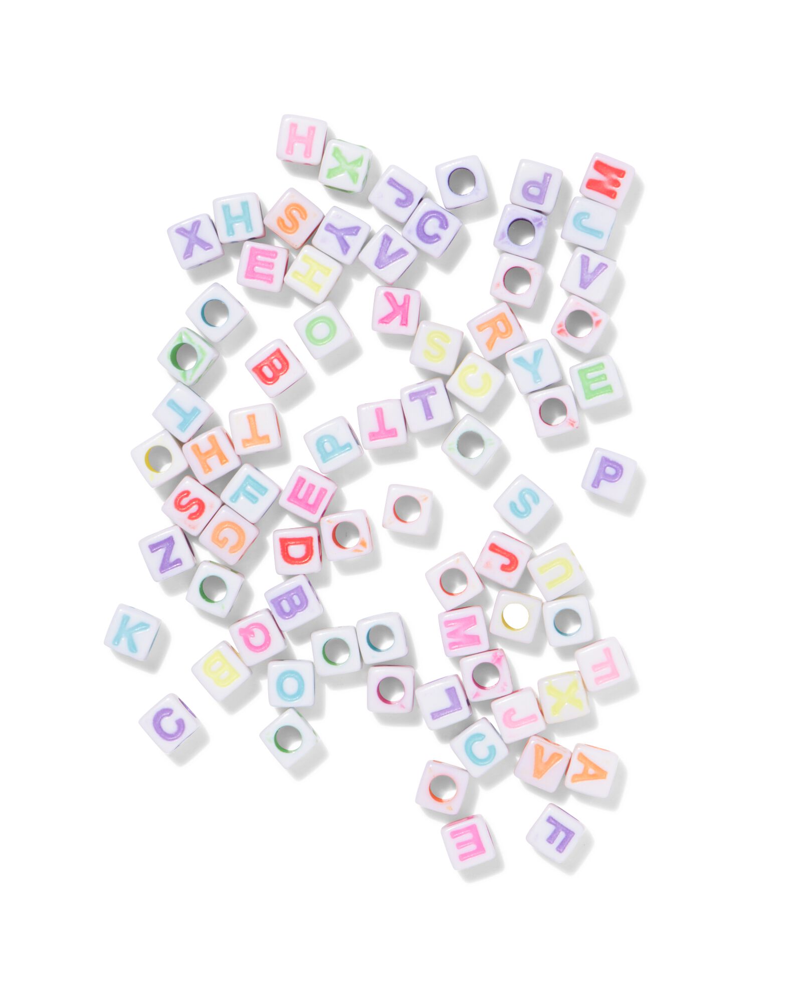 doosje kralen vierkant alfabet - 15900549 - HEMA