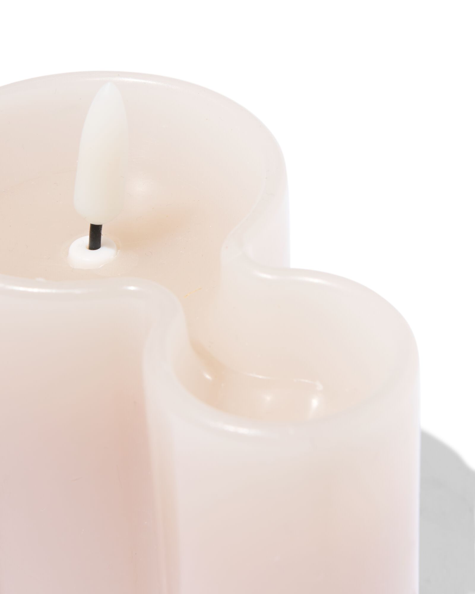 bougie led taupe - 13550101 - HEMA