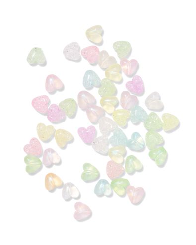 kralenset hartjes glitter - 15900537 - HEMA