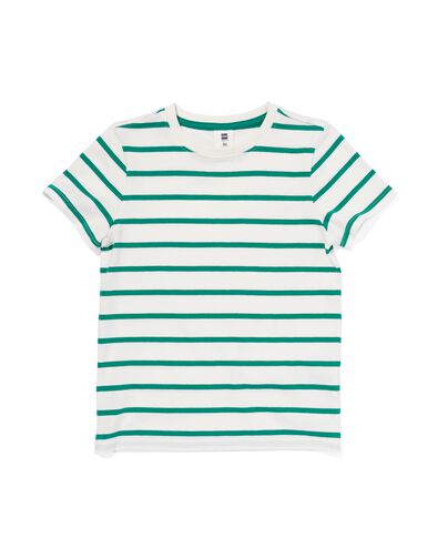 Kinder-T-Shirt, Streifen grün 122/128 - 30785326 - HEMA