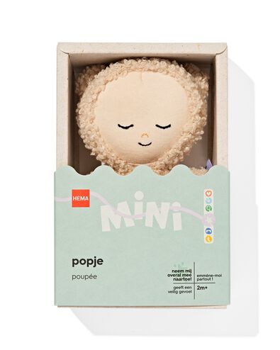 mini popje 15cm teddy - 15100616 - HEMA