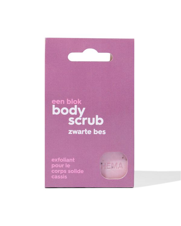 blok body scrub zwarte bes 65g - 11300057 - HEMA