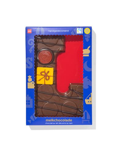 Lettre en chocolat décorée à la main lait L 180g - 24427412 - HEMA