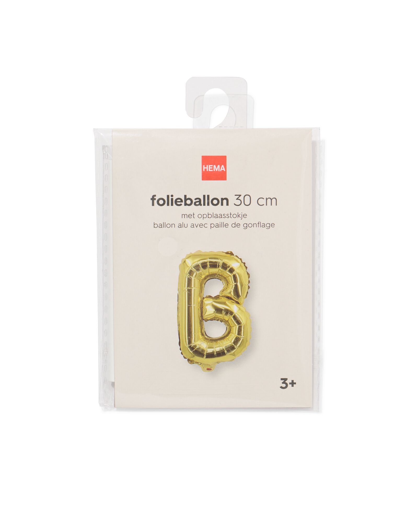 ballon aluminium lettre B 30cm dor&eacute; - 14260032 - HEMA