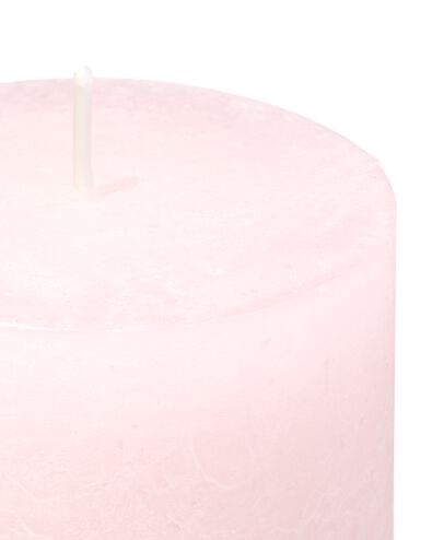 bougie rustique &Oslash;7x19 cm rose p&acirc;le rose p&acirc;le 7 x 19 - 13504109 - HEMA