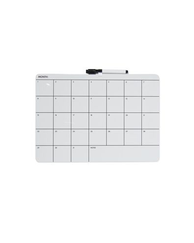 tableau magn&eacute;tique blanc 28x39 mensuel - 14100615 - HEMA