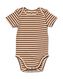 größenflexibler Baby-Body, Bambus/Elasthan, Streifen beige 86/92 - 33386824 - HEMA