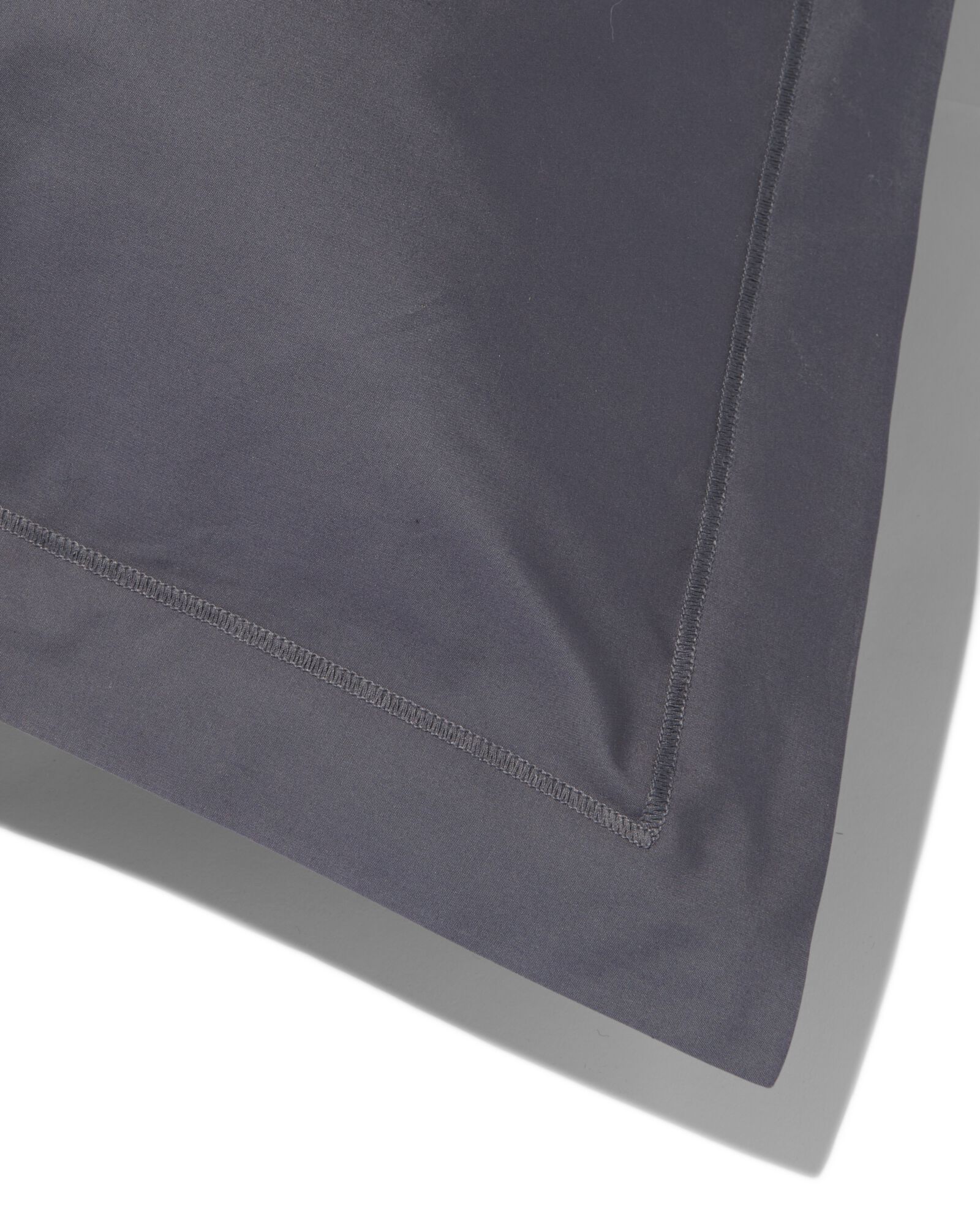 taies d'oreiller percal 60x70 gris fonc&eacute; - 2 pcs. - 5180042 - HEMA