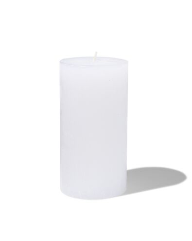 bougie rustique - 13x7 cm - blanc blanc 7 x 13 - 13500706 - HEMA
