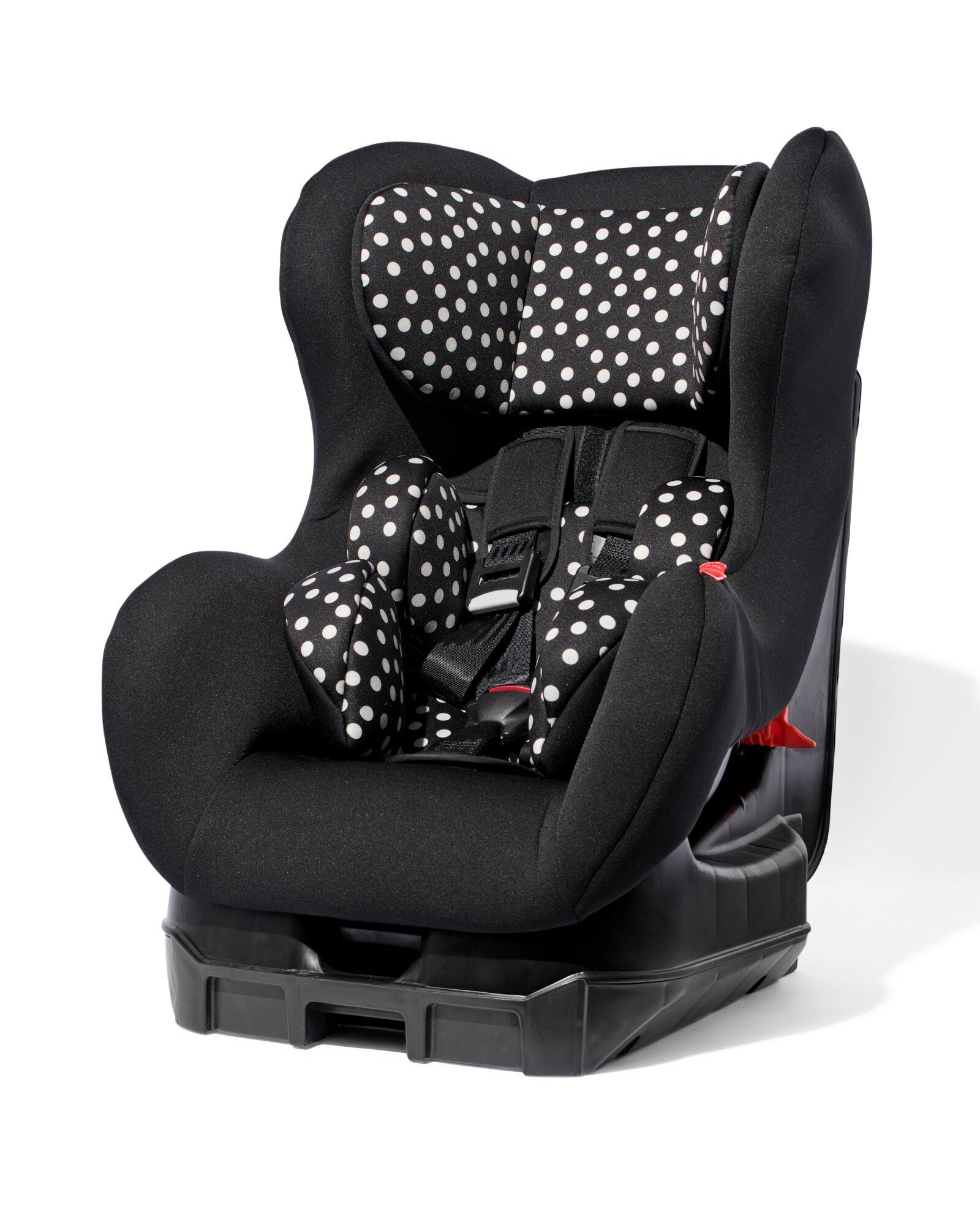 si&egrave;ge auto b&eacute;b&eacute; 75-105cm noir &agrave; pois blancs - 41770036 - HEMA