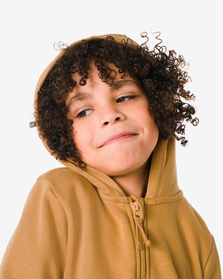 Kinder-Cardigan mit Kapuze braun braun - 1000030870 - HEMA