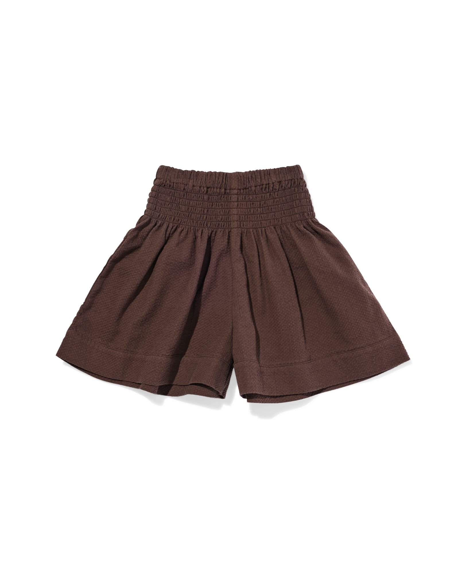 kindershort jersey donkerbruin donkerbruin - 30849716DARKBROWN - HEMA