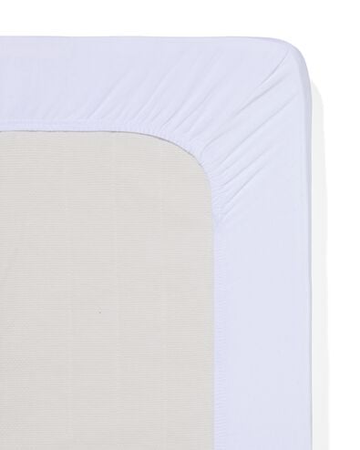 drap-housse 80x200 cm coton h&ocirc;tel percale blanc - 5190067 - HEMA